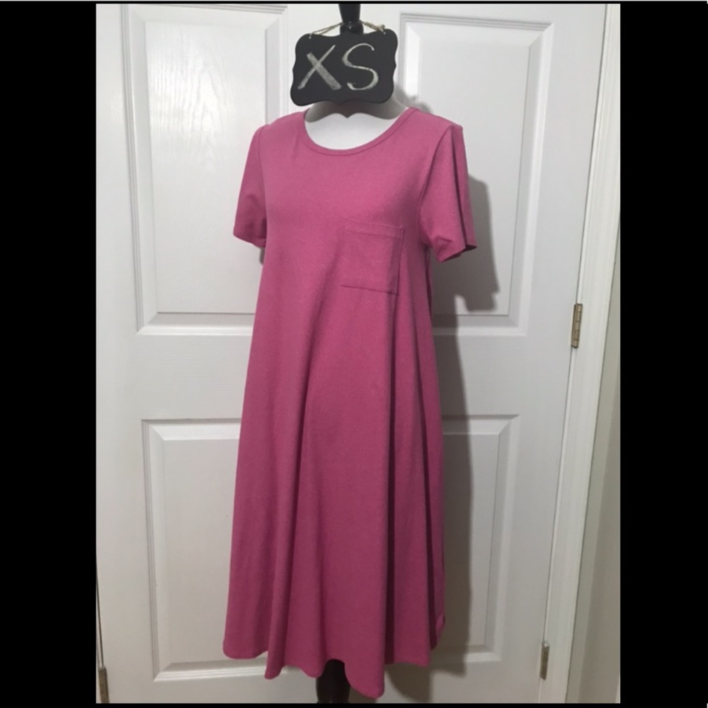Lularoe XS Carly Dress -pink